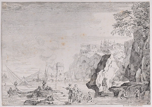Harbor and Fishermen