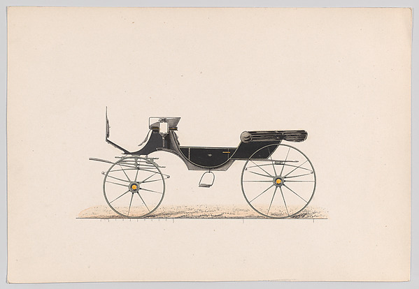 Design for Vis-A-Vis Cabriolet Carriage