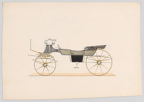 Design for Vis-A-Vis/Sociable Carriage