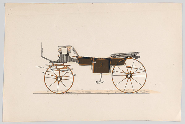 Design for Vis-A-Vis/Sociable Carriage