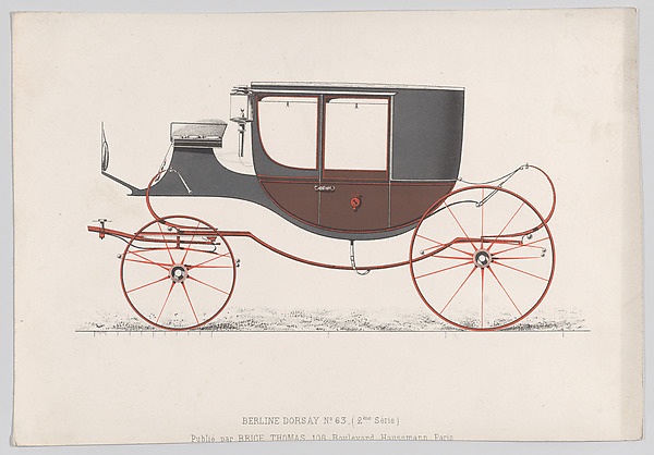 Design for Coach or Berlin/D'Orsay by Anonymous, French, 19th century, The Metropolitan Museum of Art