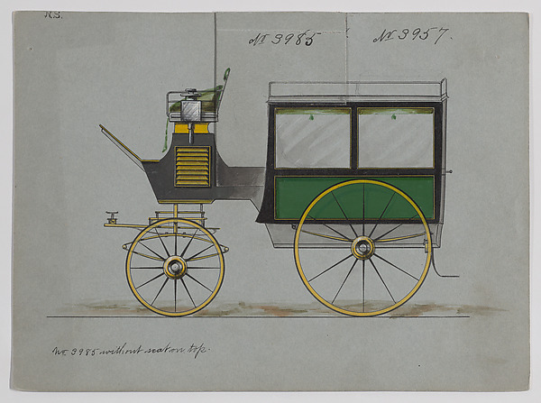 Design for Omnibus or Wagonette, no. 3985