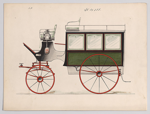 Design for Omnibus or Wagonette, no. 4111