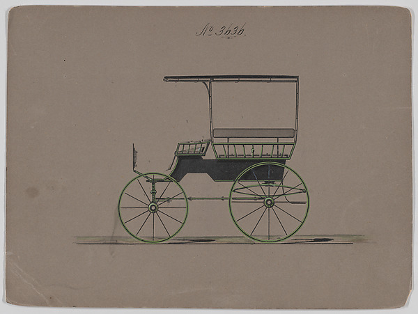 Design for Omnibus or Wagonette, no. 3636