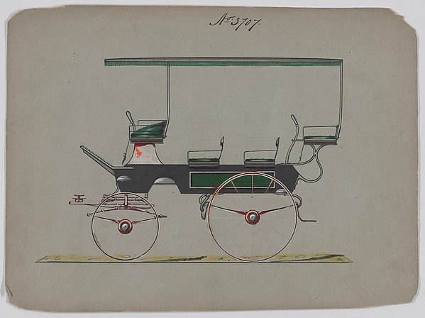 Design for Canopy Top Wagon, no. 3707