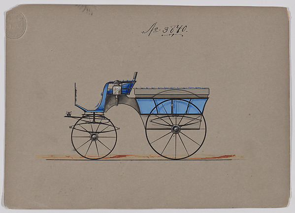 Design for Omnibus or Wagonette, no. 3840