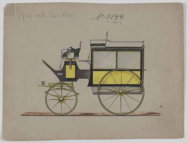 Design for Omnibus or Wagonette, no. 3844