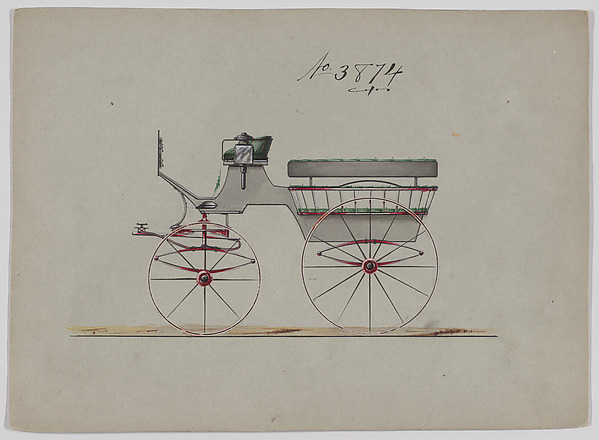 Design for Omnibus or Wagonette, no. 3874