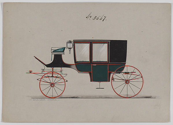 Design for Glass Panel Coach, no. 3567