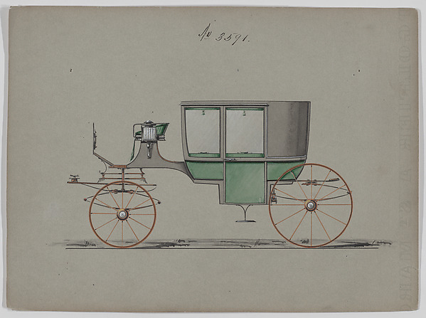 Design for Glass Panel Coach, no. 3591
