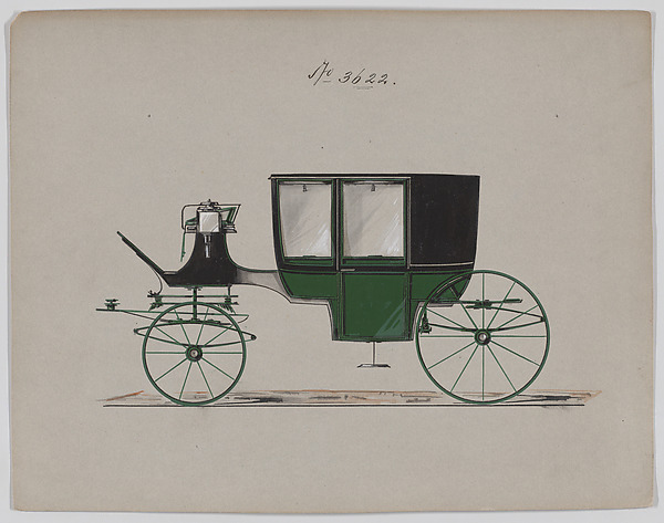 Design for Glass Panel Coach, no. 3622