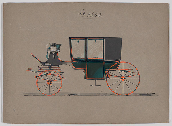 Design for Glass Panel Coach, no. 3662