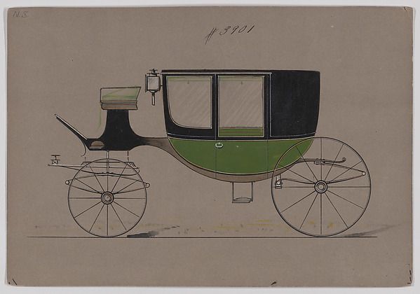 Design for Glass Panel Coach, no. 3901