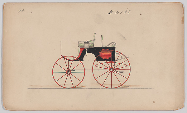 Design for Dog Cart or 2 Wheeler, no. 4137