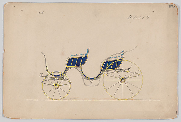 Design for 4 seat Phaeton, no top, no. 4119