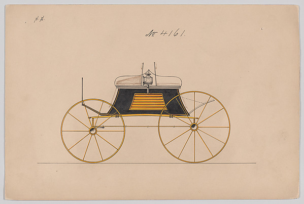 Design for Dog Cart or 2 Wheeler, no. 4161