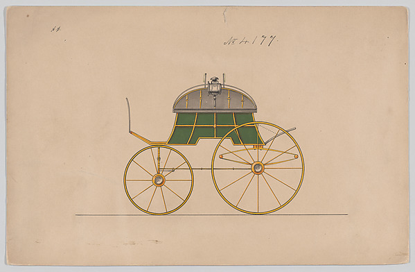 Design for Dos-a-dos Phaeton, no. 4177