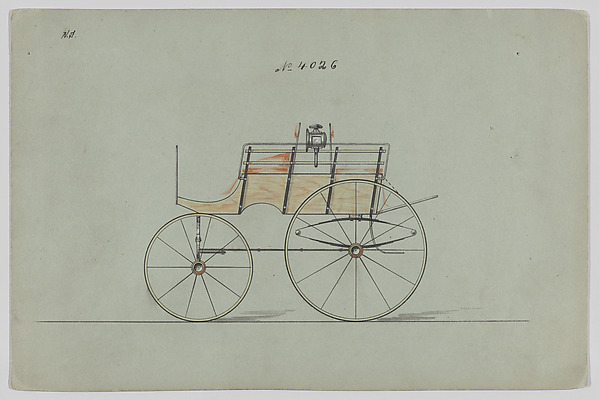 Design for Dos-a-Dos Phaeton, no. 4026