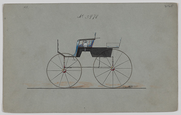 Design for 4 seat Phaeton, no top, no. 3970