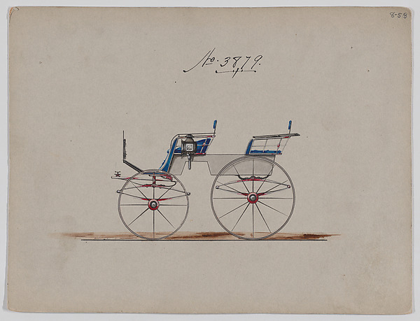Design for 4 seat Phaeton, no top, no. 3879