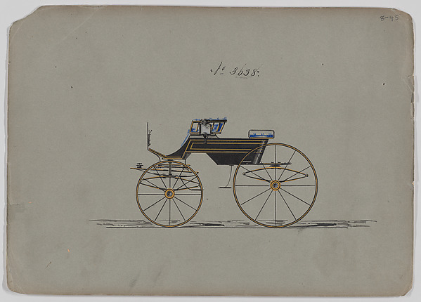 Design for 4 seat Phaeton, no top, no. 3638