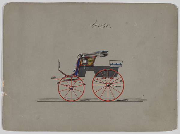 Design for Stanhope Phaeton, no. 3611 by Brewster & Co., The Metropolitan Museum of Art