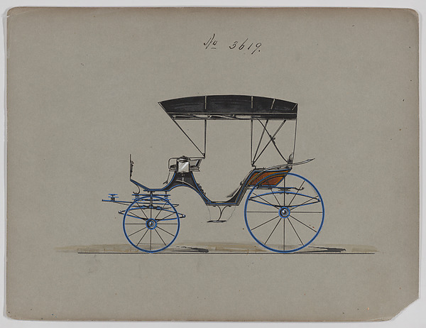 Design for Extension Top Park Phaeton, no. 3619