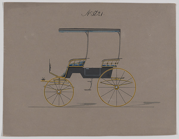 Design for Canopy Top Phaeton, no. 3721 by Brewster & Co., The Metropolitan Museum of Art