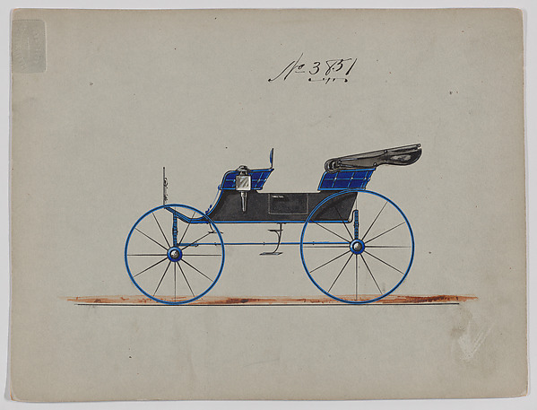 Design for 2 seat Phaeton, no. 3851