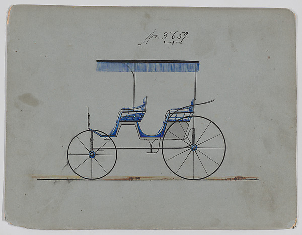 Design for Canopy Top Phaeton, no. 3859