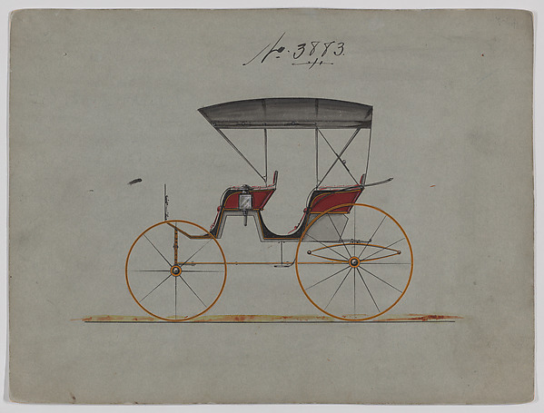 Design for Extension Top Park Phaeton, no. 3883