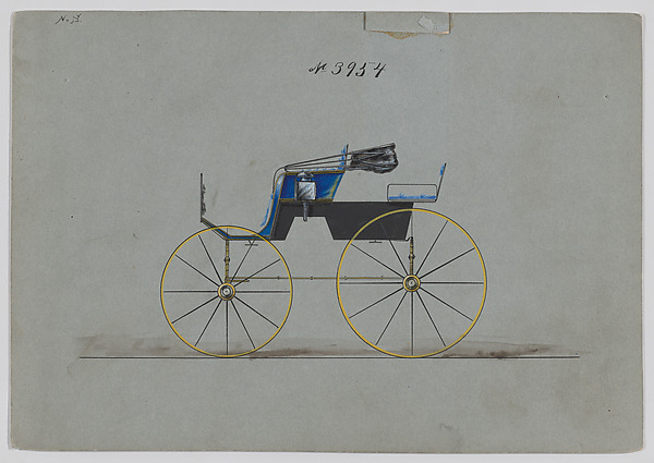 Design for Oakland or Stanhope Phaeton, no. 3954