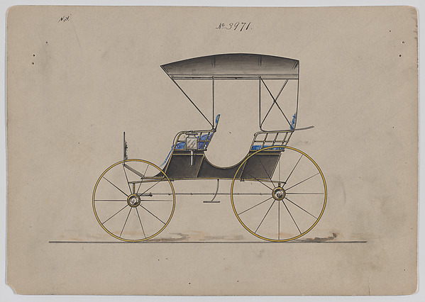 Design for 2 seat Park Phaeton, no. 3971