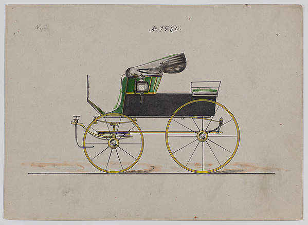 Design for Demi Mail or Stanhope Phaeton, no. 3980