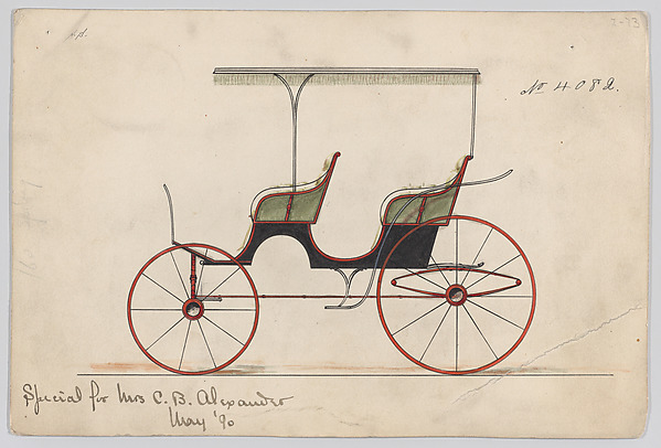 Design for Canopy TOp Park Phaeton, no. 4082