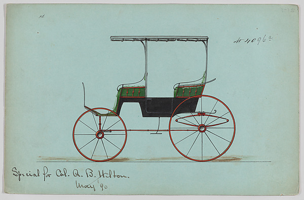Design for 2 seat Phaeton, no. 4096a