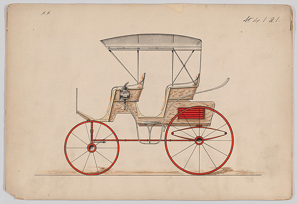 Design for Extension Top Phaeton, no. 4121