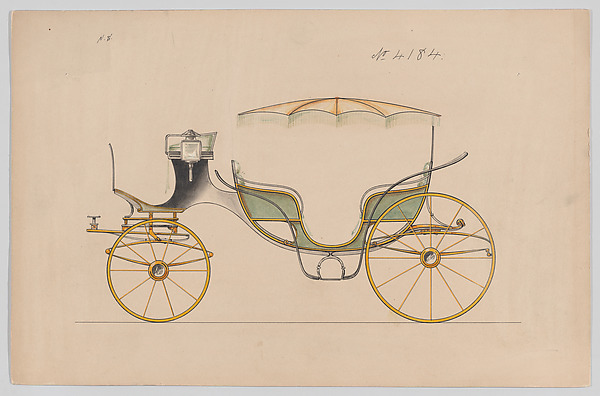 Design for 6 seat Vis-a-Vis, no. 4184