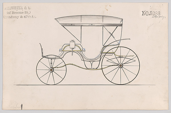Design for 6 seat Phaeton, no. 3288