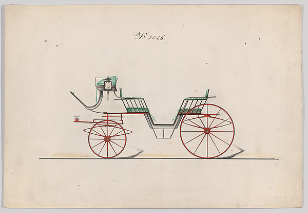 Design for 6 seat Phaeton, no. 3026
