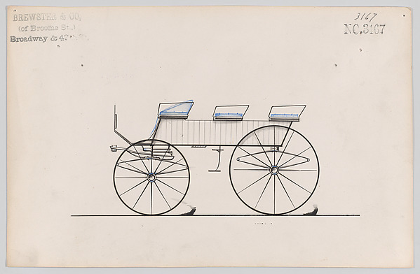 Design for 6 seat Phaeton, no. 3167