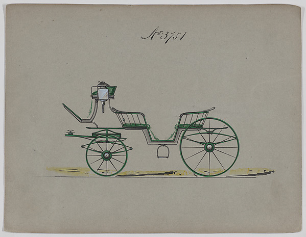 Design for 6 seat Phaeton, no. 3751