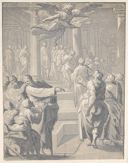 Christ healing the paralytic by Niccolò Vicentino