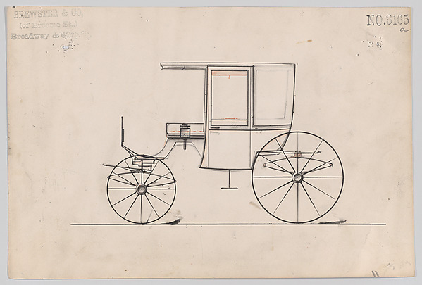 Design for 4 seat Rockaway, no. 3165a