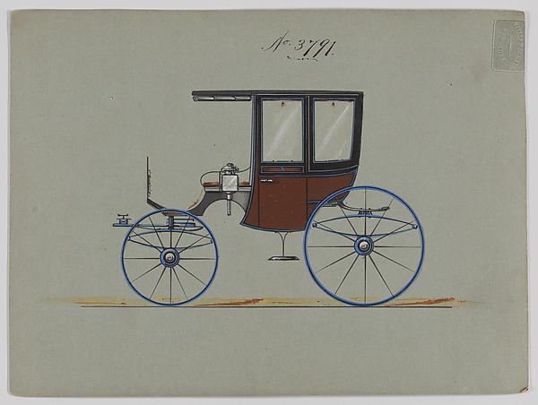 Design for 4 seat Rockaway, no. 3791