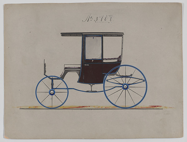 Design for 4 seat Rockaway, no. 3808