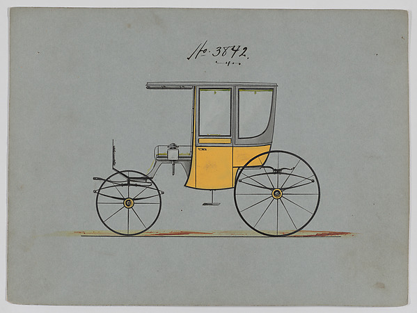 Design for 4 seat Rockaway, no. 3842