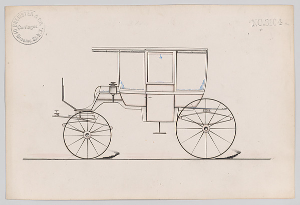 Design for 6 seat Rockaway, no. 3104a