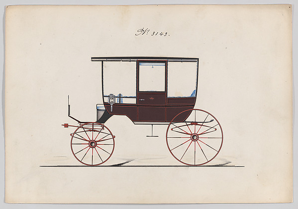 Design for 6 seat Rockaway, no. 3143