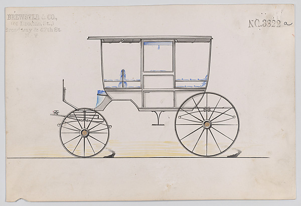 Design for 6 seat Rockaway, no. 3322a